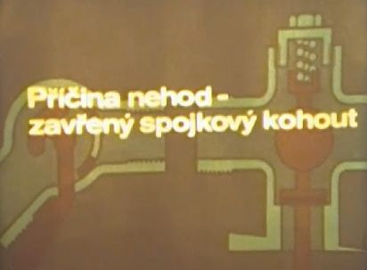 Příčina nehod - zavřený spojkový kohout