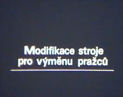 Modifikace stroje pro výměnu pražců