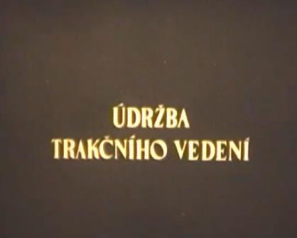 Údržba trakčního vedení